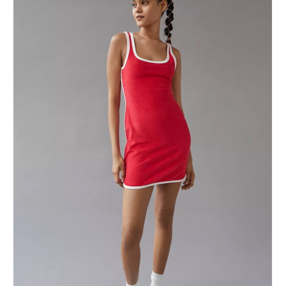 Urban Outfitters UO Selena Terrycloth Mini Dress